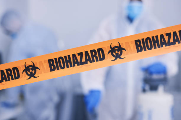 Professional Biohazard Cleanup technician working in Bolinas, CA